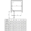 душевая дверь radaway almatea dwj 80 l коричневое