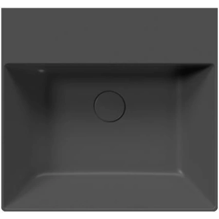 раковина gsi kube x 9430126 подвесная, 50x47 см, ardesia opaco (черный матовый)