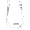 душевой шланг 175 см ideal standard idealrain bf175aa