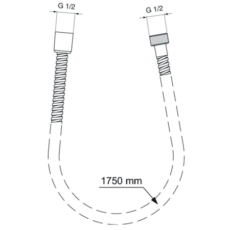 душевой шланг 175 см ideal standard idealrain bf175aa