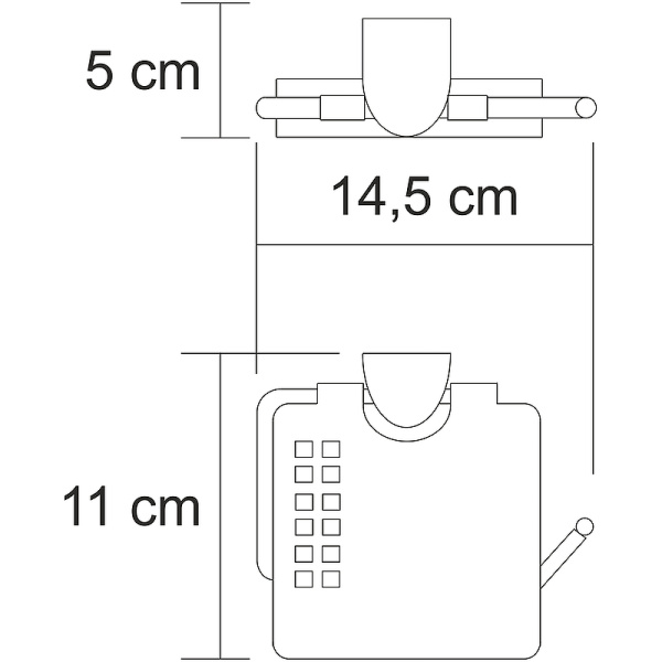 Держатель туалетной бумаги WasserKRAFT Kammel K-8325 с крышкой, цвет хром