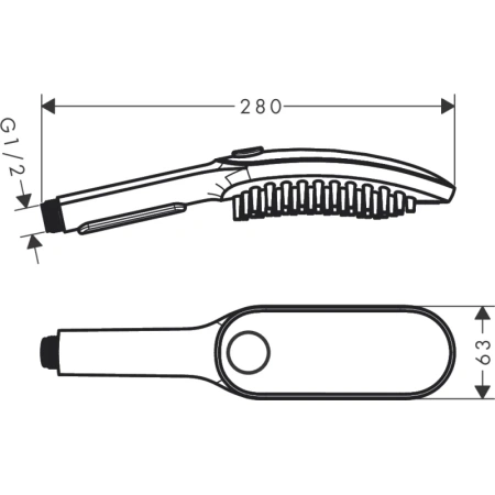 душевая лейка для собак hansgrohe dogshower 150 3jet 26640540