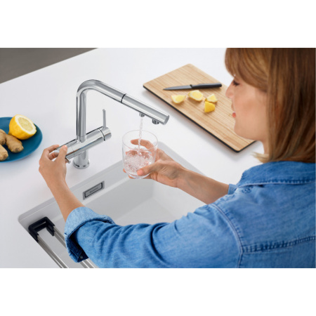 смеситель для кухни с подключением к фильтру blanco fontas-s ii 525204 белый