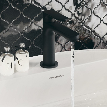 смеситель для раковины kerama marazzi ole 69412km.01.093 черный матовый