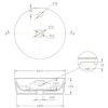 раковина накладная bravat affability (c22239w-1-eng)