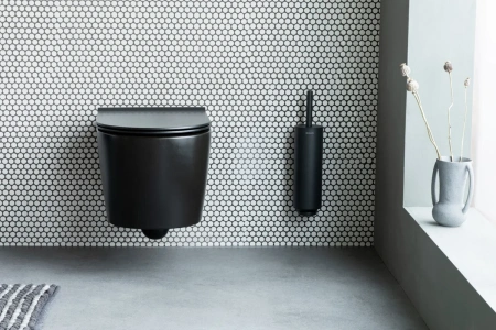ершик для унитаза brabantia mindset 303005 графитовый