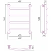 водяной полотенцесушитель сунержа галант+ 500х400 00-0200-5040 хром