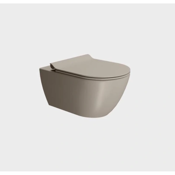 сиденье для унитаза gsi pura ms86csn05 с микролифтом, tortora matte