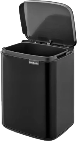 мусорное ведро brabantia bo 222900 7 л, матовое черное