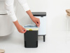 мусорное ведро brabantia bo hi 227042 4 л, белое
