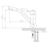 смеситель для кухни с подключением к фильтру zorg sanitary zr 400 kf-46-br