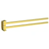 Полотенцедержатель Wonzon & Woghand Lotte WW-8331-BG 39,8 см, поворотный, двойной, золотой матовый