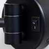 косметическое зеркало wasserkraft k-1004black с подсветкой с увеличением, цвет черный матовый
