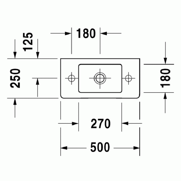 раковина накладная/подвесная duravit vero 703500809