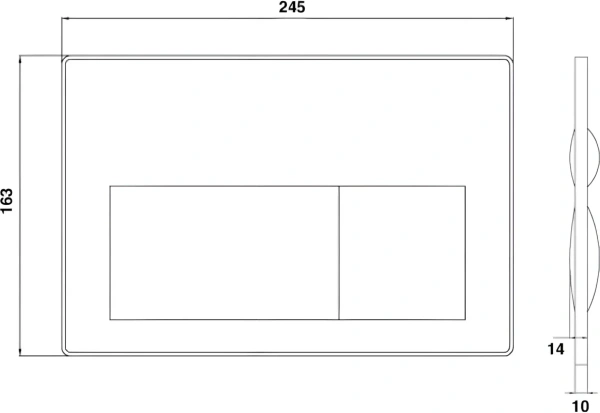 кнопка для инсталляции creavit arc gp8002.06 капучино