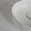 раковина villeroy & boch collaro 4a184001 накладная, ø40 см, альпийский белый