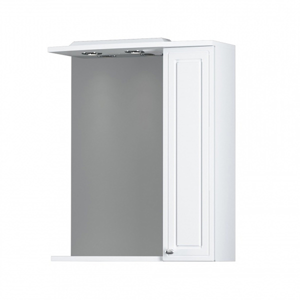 зеркало со шкафом damixa redblu palace one 60 m41mpr0601wg с подсветкой белый