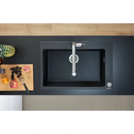 смеситель для кухни hansgrohe metris m71 73806000, хром