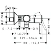 смеситель для душа hansgrohe talis classic 14161000