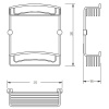 полка корзина migliore complementi 22039 цвет хром