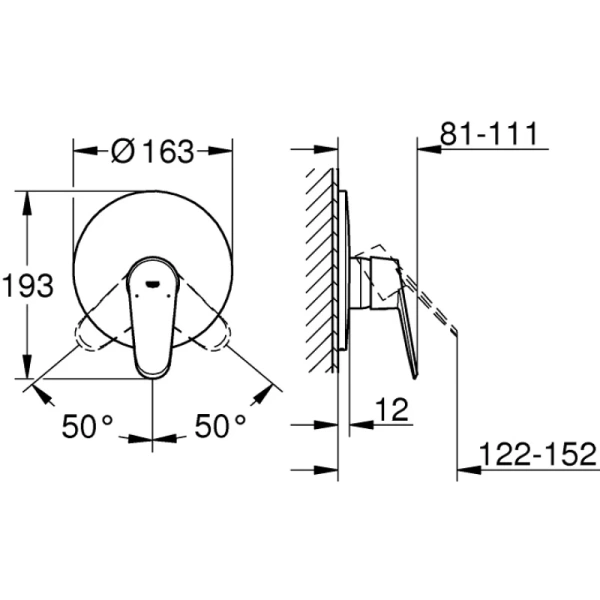 смеситель для душа grohe eurodisc cosmopolitan 19549002