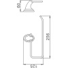 держатель бумажных полотенец haiba hb1503-2 цвет хром