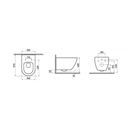 комплект унитаза с инсталляцией berges novum rimless 043214 с сиденьем микролифт и белой хром глянец клавишей смыва