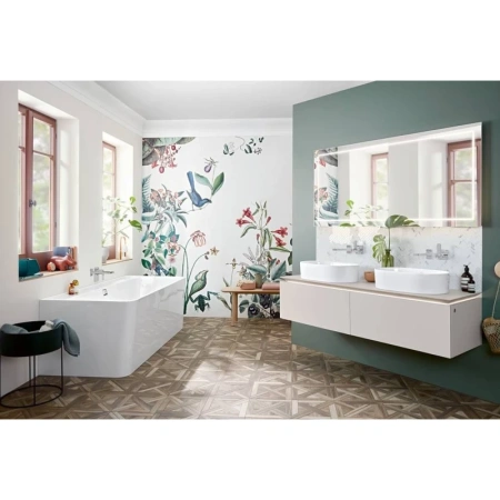 раковина villeroy & boch collaro 4a195601 накладная, 56x36 см, альпийский белый