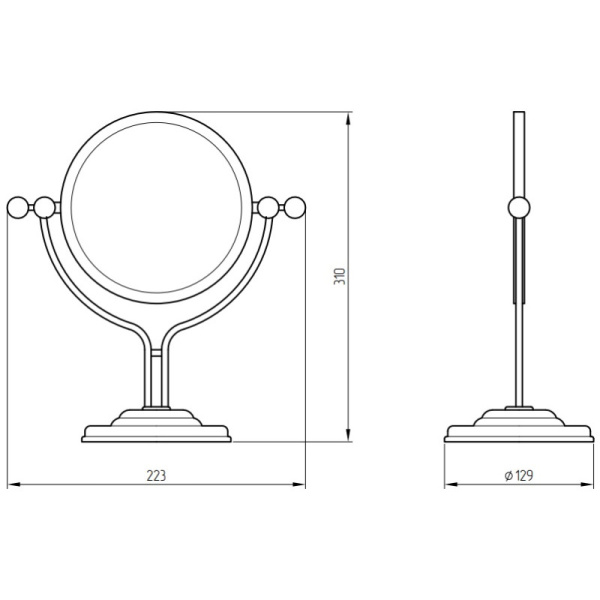 Косметическое зеркало x 2 Migliore Mirella 17281