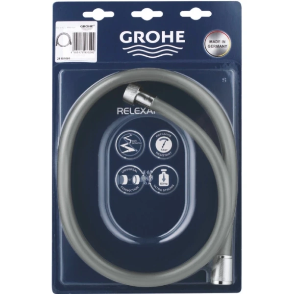 душевой шланг 150 см grohe relexaflex 28151001