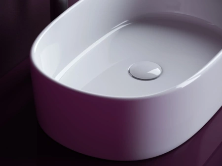 раковина ceramicanova element cn6075 накладная, 60.5x38.5 см, белая