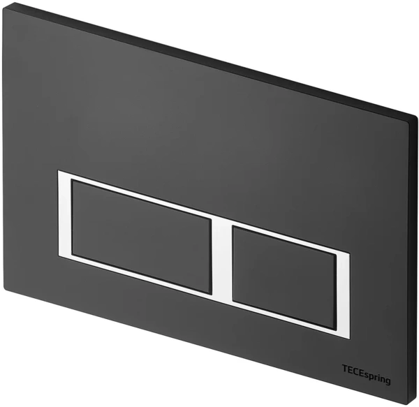 инсталляция tece tecespring s401204 для унитаза, 4 в 1 , с кнопкой смыва черный матовый