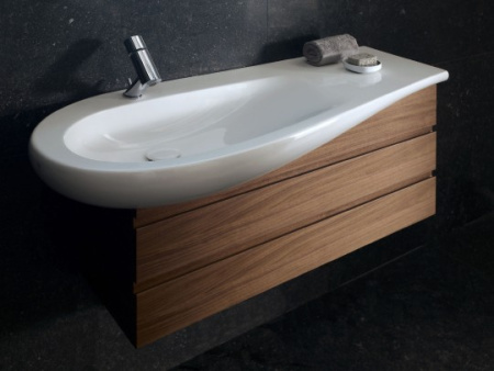 тумба под раковину laufen il bagno alessi 73x32 (орех) 4.2447.0.097.630.1