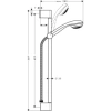 душевой гарнитур hansgrohe crometta 85 27728000