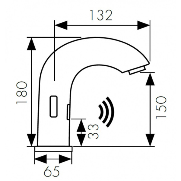 смеситель для раковины kaiser sensor 38421 хром