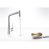 смеситель для кухни hansgrohe metris m71 14820800, сталь