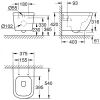 унитаз подвесной grohe euro ceramic 39538000 безободковый, альпийский белый