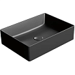 Раковина GSI Kube X 942926 накладная, 50x37 см, Ardesia opaco (Черный матовый)