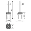 ершик для унитаза langberger vico 11325a-bp