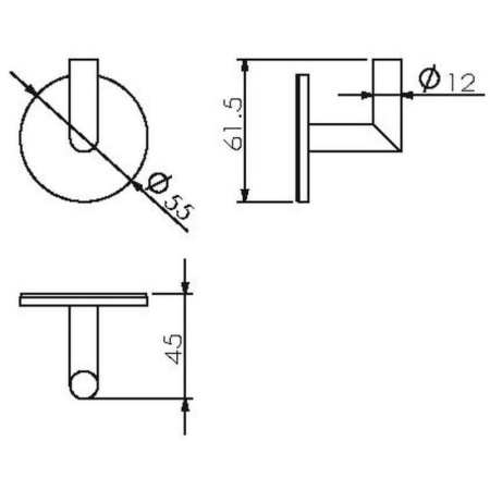 крючок на клейкой основе langberger molveno 30831a