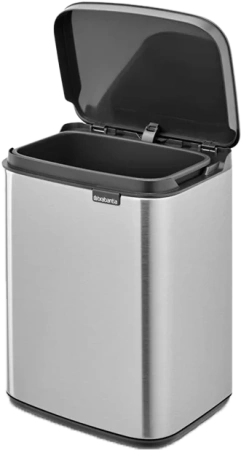 мусорное ведро brabantia bo 222849 4 л, матовая сталь