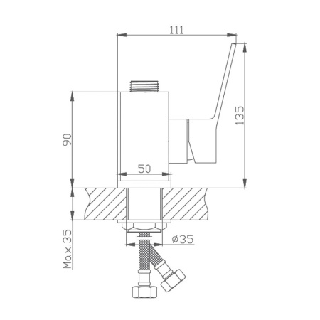 смеситель для кухни haiba hb73559 без излива, цвет хром