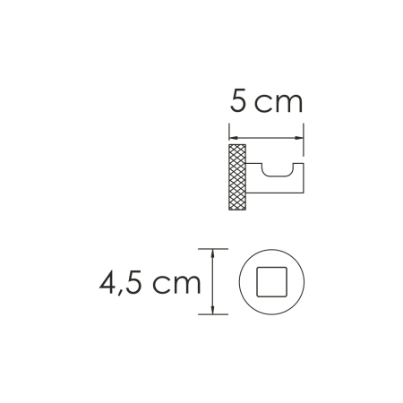 крючок wasserkraft tauber k-64423, цвет никель
