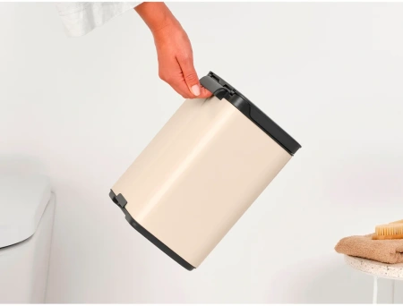 мусорное ведро brabantia bo 234088 4 л, бежевое