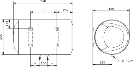 накопительный водонагреватель ariston pro1 r abs 80 h электрический