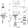 смеситель для раковины с донным клапаном ideal standard connect air a7012gn