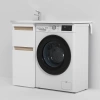 раковина над стиральной машиной am.pm x-joy 100 l m85awpl1001wg, белая