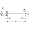 кронштейн для верхнего душа 422 мм grohe rainshower 26146000