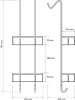 полка для ванной bemeta cytro 146208422 2-ярусная
