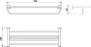 полка timo selene 10058/00 chrome для полотенец